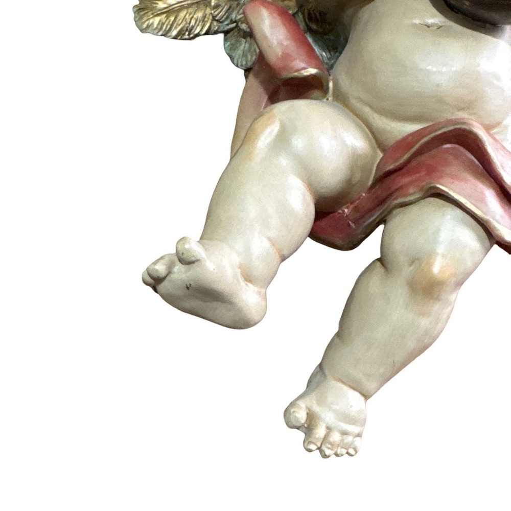 Vintage Cherub Angel Figurine with Mandolin - Picture 4 of 7